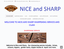 Tablet Screenshot of niceandsharp.com